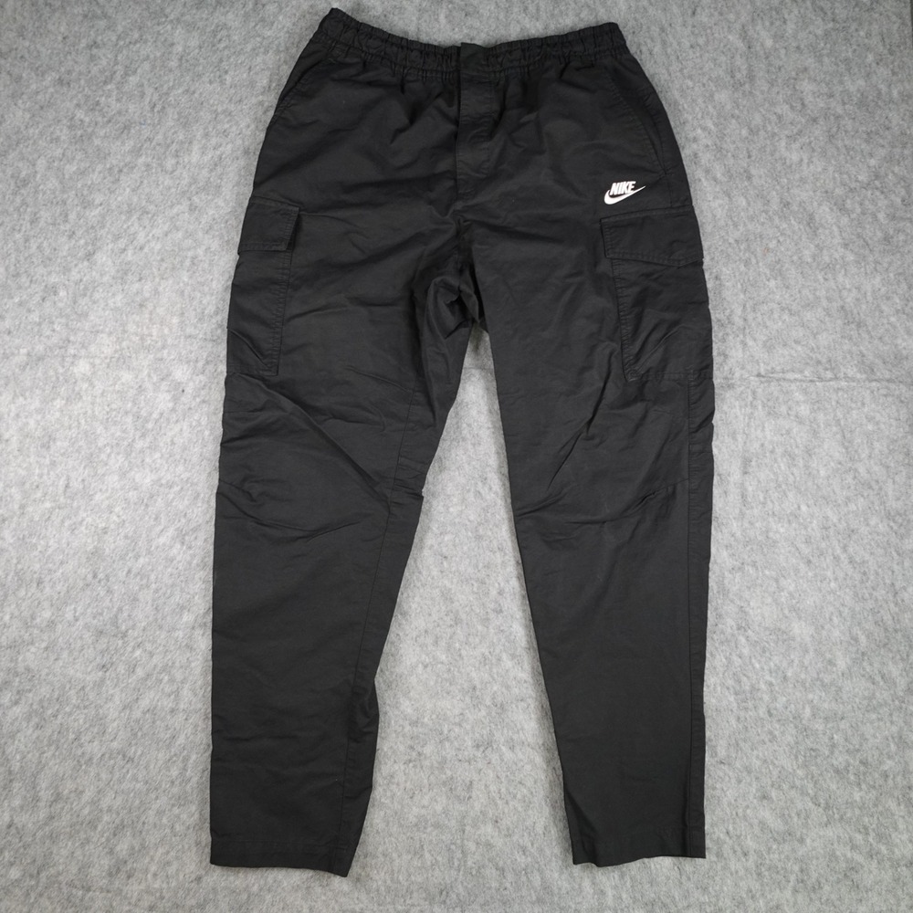 Nike Pants Mens Large Black Club Woven Cargo Sportswear Utility DD5207